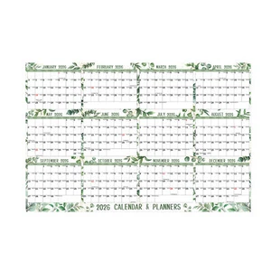 Yearly Wall Calendar 2025 Resuable Large Double-Sided Wall Planner With Note - Picture 1 of 8