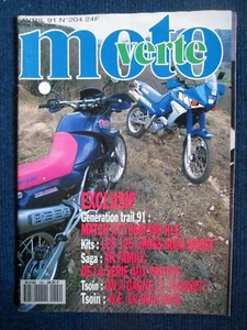 MOTO VERTE 204 Essai YAMAHA 660 KLE 500 FANTIC K-ROO Bike Motorrad 1991 - Picture 1 of 1