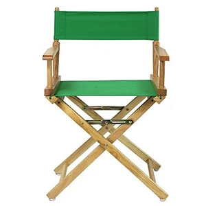 Casual Home 18" Director's Chair Natural Frame-Green Canvas - Picture 1 of 1