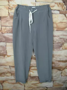 Pantalones para mujer Wilfred con cordón seda talla S gris puños - Imagen 1 de 10