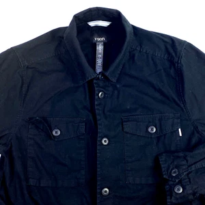 Vuori Organic Cotton Long Sleeve Button Up Pocket Shirt Mens Size L Black - Picture 1 of 7