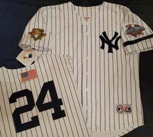 1820 Majestic 2001 Serie Mundial Yankees de Nueva York TINO MARTINEZ Cosida CAMISETA BLANCA - Imagen 1 de 1