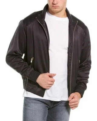 RARE Iro Paris Men's Sz. M "Bubble" Track Jacket Dark Gray 100% Silk F19 Release - Image 1 of 4