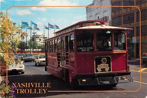 Postal Nashville Trolley Tennessee Cumberland River to Music Row - Imagen 1 de 2