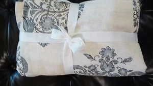 NEW Pottery Barn Bhotah TWIN Bedskirt Bed Skirt 14" Drop Box Pleat Blue - Picture 1 of 4