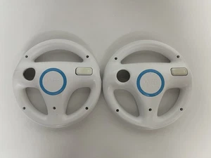 2x Genuine Nintendo Wii Steering Wheels For Mario Kart - VERY GOOD CONDITION! - Picture 1 of 3