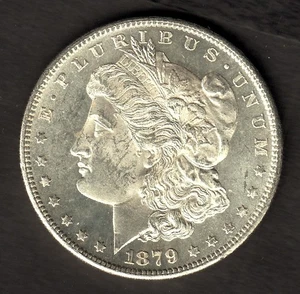 Morgan Dollar 1879-S fior di conio non circolato -- abbastanza attraente - Foto 1 di 2