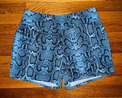 Pantalones Cortos I.N.C International Concepts Azul Estampado Piel de Serpiente Pull-On 5" Talla 8 Foto 1 de 4