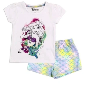 Disney The LITTLE MERMAID Girls Clothing 2-Piece Short Set - Size 2 - Picture 1 of 1