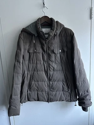 Brunello Cucinelli Olive Down Nylon And Cashmere Puffer US XL - Image 1 of 4