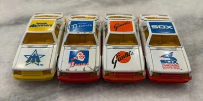 Vintage Corgi Ford Mustang Cobra MLB Diecast Set – Mariners, Braves, Giants, Sox - Image 1 of 4