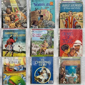 Lot of 10 - A Little Golden Books Kids Classics Bible - Christmas - Prayers - Picture 1 of 11