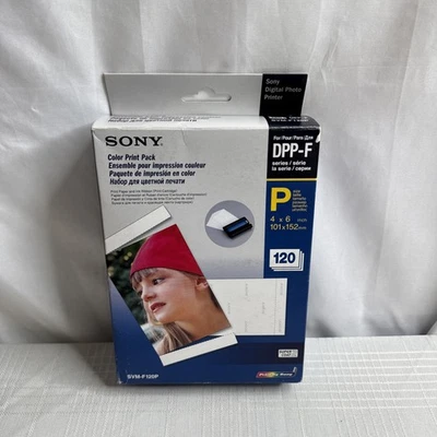 Sony SVM-F120P Color Print Pack 120 4X6 P Sheets & 1 Ink Ribbon NEW OPEN READ - Image 1 of 4
