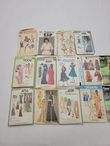 LOTTO 14 MODELLI DA CUCIRE VINTAGE ANNI 80 DONNA SEMPLICITY MCCALLS BUTTERICK - Foto 1 di 18