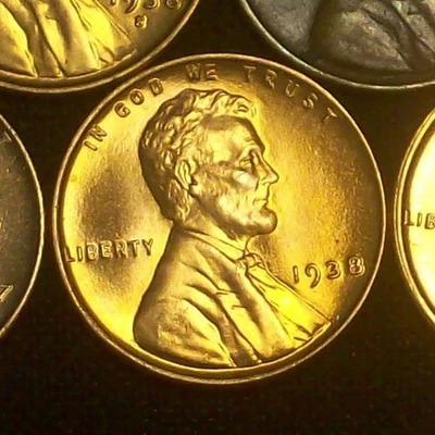 1938-P ELECCIÓN BU - CENTAVO DE TRIGO LINCOLN DE ALTA CALIDAD - MONEDA MUY SÓLIDA - ¡VER FOTOS!! Foto 1 de 4