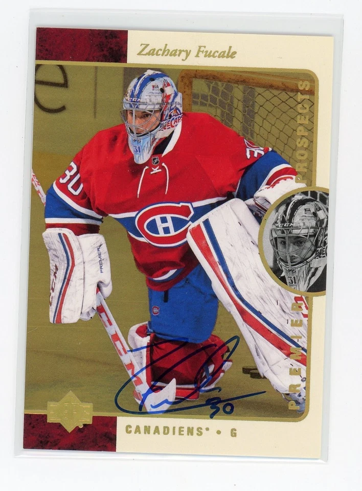 2015-16 SP Authentic 1995-96 Retro Gold Zachary Fucale #R45 Rookie Auto RC - Image 1 of 1