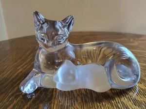 Vintage Kristall warme und gemütliche Mutter Katze mit Kätzchen Lenox Made in Germany süß! - Bild 1 von 7