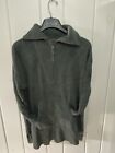 Barefoot Dreams Cozy Chic Gray Carbon 1/4 Zip Pullover Tunic Sweater Size Large