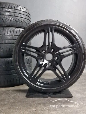 Porsche 997 Turbo Felgen 19 Zoll, Original 911 Carrera 4S, black Wheel Set - Bild 1 von 4