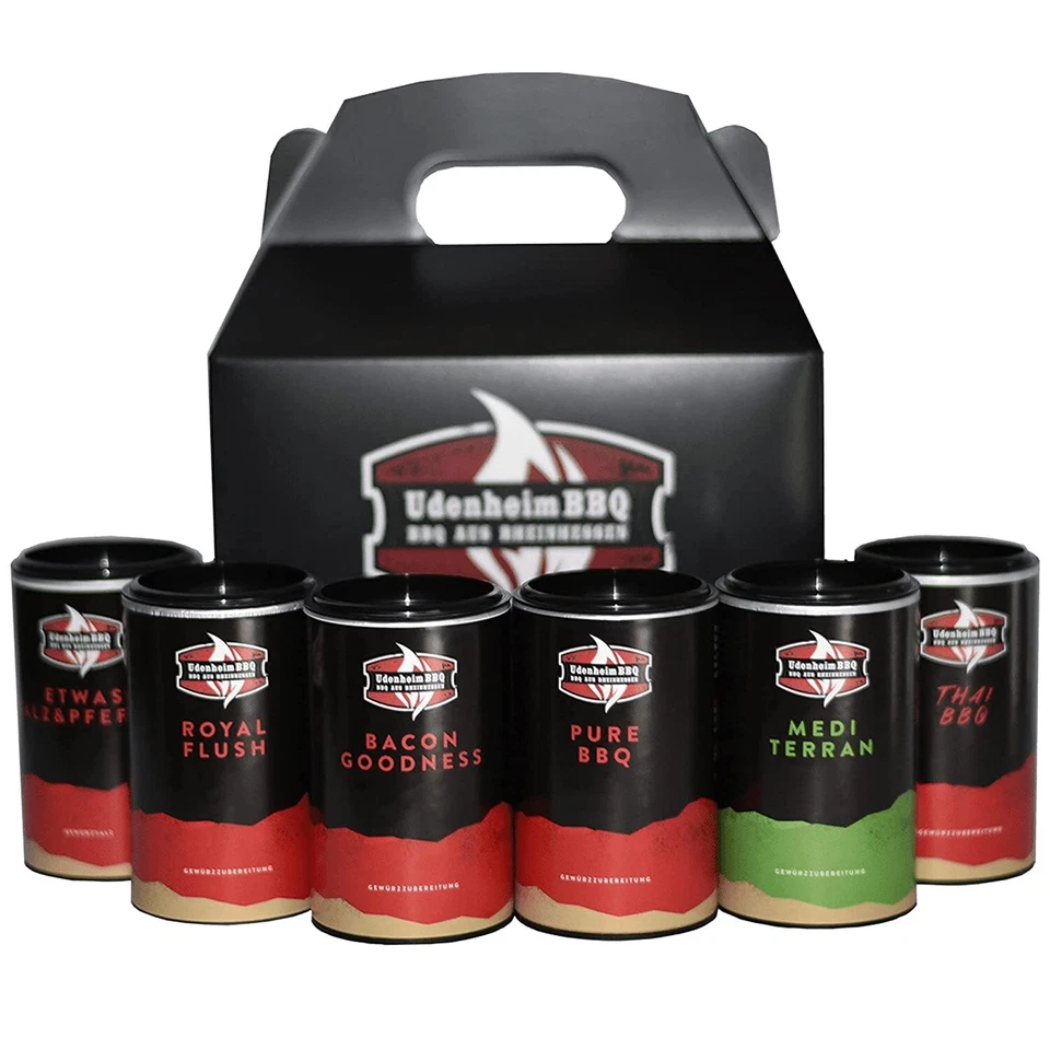 Udenheim BBQ - All-In Box 650g - BBQ Gewürze Geschenkset / Probierset - 6er Set - Bild 1 von 4