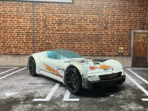 Hot Wheels Car - Ballistik Hotwheels Racing White - 2016 Mattel Diecast 1:64 - Picture 1 of 7