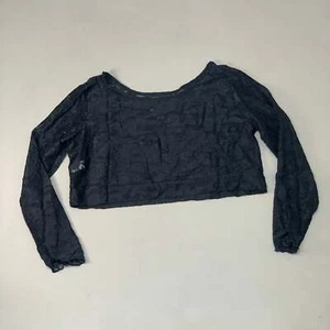 HALFTEE Full Lace Long Sleeve Nylon & Spandex Blend Floral Black 2XL (22) - Picture 1 of 10