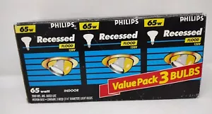 PHILIPS BR30 LITE BULBS – 3 PACK – NEW - 65W - Picture 1 of 7