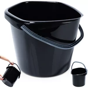Eimer Putzeimer Kunststoff-Eimer Plastikeimer schwarz 10 L - Bild 1 von 8
