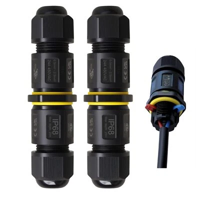 Connecteur de câble et boîte de jonction étanche IP68 connecteur de câble 3 b... - Photo 1/4