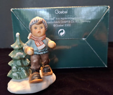 Goebel Berta Hummel Figurine 2001 Christmas Dashing Through the Snow BH 99/P