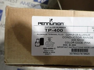 1 New PENNUNION TP-400 Aluminum Terminal Plug 400MCM - Picture 1 of 2