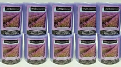 ( Lot 10 ) Luminessence Lavender Fields Pillar Candles, Great Scent! 7 oz Each - Image 1 of 4