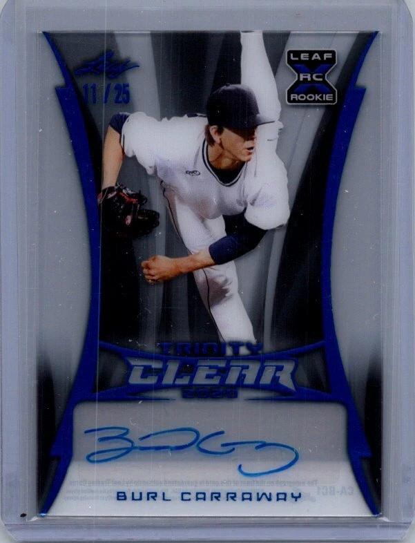 2020 Leaf Trinity - Clear Autographs Platinum #CA-BC1 Burl Carraway #/25 - Image 1 of 2