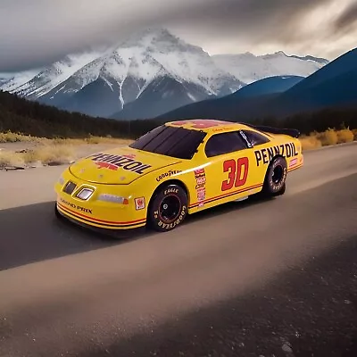 Johnny Benson Pennzoil #30 Yellow Action RCCA NASCAR LE Bank Diecast 1:24 - Image 1 of 4