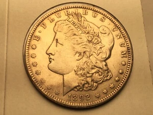 1892 Morgan Dollar in almost uncirculated - Picture 1 of 2