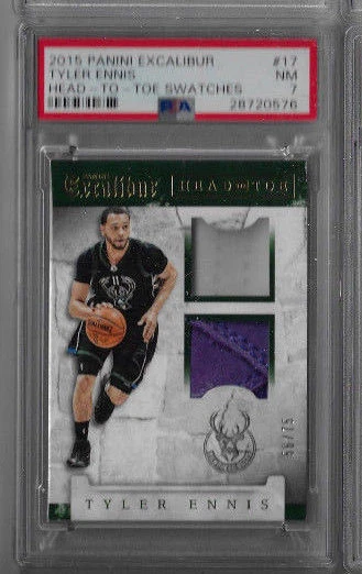 2015 Panini Excalibur Tyler Ennis Head - To - Toe Swatches PSA 7    /75 - Image 1 of 2