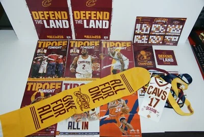 Cleveland Cavaliers 2015-2018 Tip Off Magazine, Yearbook, Lanyards, Magnet Cavs - Image 1 of 4