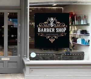 3D Man Hair Cut K54 Barber Shop Window Stickers Vinyl Wallpaper Wall Murals Pan - Bild 1 von 11