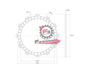 701.741475 Scheibe Kupplung Zierteil Honda - Picture 1 of 1