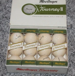 Vintage MacGregor Tourney II Golf Balls "BACARDI RUM" 1-DOZEN ( NOS) - Picture 1 of 4