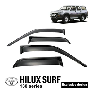 Side Window Door Visor Smoke Parts Front Rear for Toyota HILUX SURF 130 series - Picture 1 of 4