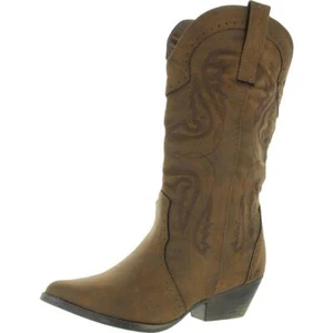 Sugar Womens Tammy Embroidered Mid-Calf Cowboy, Western Boots Shoes BHFO 5168 - Picture 1 of 1