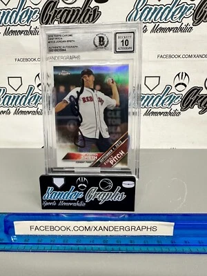 JORDAN SPIETH 2016 TOPPS CHROME SIGNED AUTOGRAPHED GOLF RC CARD BECKETT BGS 10 - Image 1 of 4