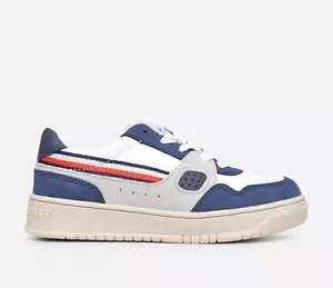 Tommy Hilfiger Classic White and Blue Sneakers - UK Size 6.5 - Picture 1 of 5