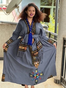 Ethiopian Dress | Wello Habesha Kemis | Traditional Women's Clothes - Picture 1 of 8