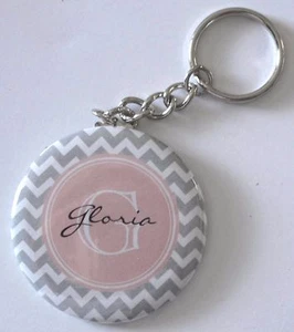 Key Chain Button 2in Personalized Name "Gloria" - Picture 1 of 1