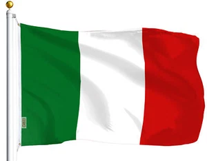 Pennant Bandiera Italia 3x5 piedi bandiera italiana paese nuovo interno esterno nuovo - Foto 1 di 6