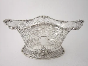 Antique George V Sterling Silver Basket/Dish - 1912 by James Dixon & Sons - Picture 1 of 11
