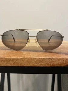 VTG Jean Claude Killy 494 Metallic Silver Gold Frames Aviator France Glasses - Picture 1 of 12