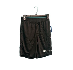 Champion Boys Heritage Script Mesh Short  Size Small in Black Front Script NWT - Picture 1 of 2